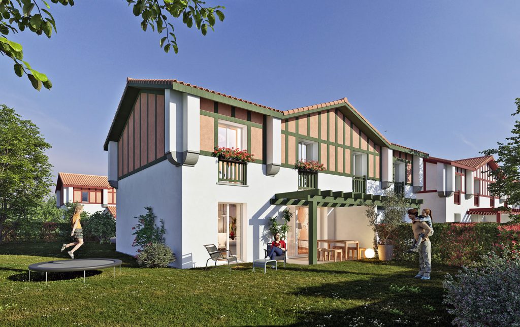 SLDG--vue2-maison-web Résidence Prat de Sòr Saint-Larent-de-Gosse vue maison jardin